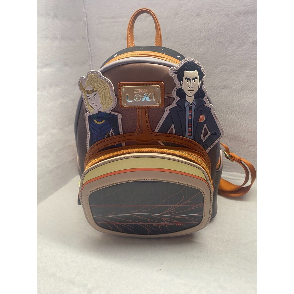 Loungefly Marvel Loki TVA Multiverse Lenticular Mini Backpack